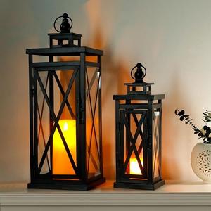 Perfect High Quality Handmade Metal <b>Lantern</b> Pillared Candle Holder <b>Lantern</b> for Indoor and Outdoor Wedding & <b>Christmas</b> Parties - Product Image 2