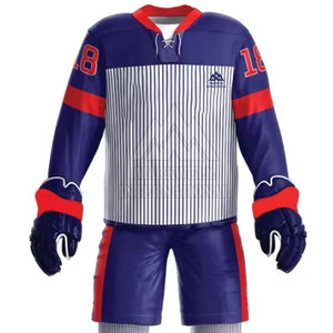 ชุดกีฬาเสื้อกีฬาฮอกกี้น้ำแข็งชุดทีมออกแบบได้ตามต้องการ - Product Image 4