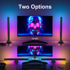 हॉट सेलिंग आधुनिक आरजीबी एलईडी लाइट बार स्मार्ट ऐप नियंत्रित लय मान्यता सफेद डिम्बल यूएसबी बेडरूम वातावरण प्लास्टिक लैंप टीवी - Product Image 4