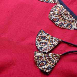 Kurti Festivo Rosa de Algodón con Adornos, Elegante Vestido de Fiesta de Noche, Tallas XS-5XL - Product Image 5