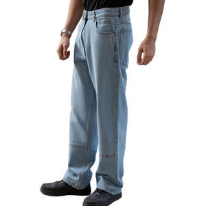 Pantalones vaqueros holgados de corte holgado de alta calidad para hombres con material transpirable y estilo callejero atractivo 90s inspirado en pantalones vaqueros holgados para hombres - Product Image 5