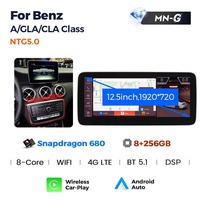 Reproductor de DVD para Auto Mekede con Sistema Qualcomm Android, Bluetooth, Wifi para Benz Clase A W176, Clase GLA X156, Clase CLA C117, NTG 4.5, 4G LTE Estéreo