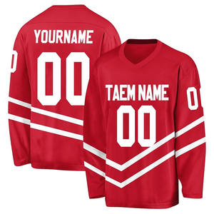 Tenzo Intl 2026 Maillot de hockey sur glace personnalisé de haute qualité avec logo personnalisé, sublimation personnalisée, 100% coton, respirant, séchage rapide, fabrication - Product Image 3