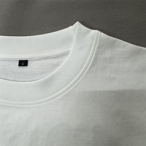 T-shirt surdimensionné décontracté à manches courtes pour hommes 100% coton épaule tombante impression de logo personnalisé vente à chaud solide tricoté - Product Image 5