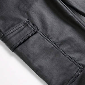 Trendy <b>Men</b> <b>Leather</b> <b>Pant</b> Slim Fit Casual High Waist Faux <b>Leather</b> <b>Pants</b> For Club And Daily Outfit - Product Image 4