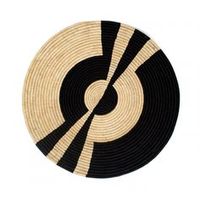 Ensemble de paniers décoratifs muraux, paniers africains pour décoration murale bohème, paniers tissés avec différents motifs pour art mural bohème