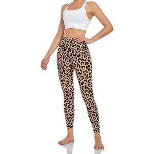 Women's High-Waisted Tummy Control Gym Leggings Comfortable Breathable Fitness Sports <b>Pants</b> XXL/XL Sizes Solid Style - Product Image 1