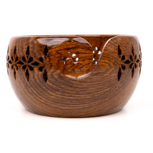 Tazón de Madera Natural Ecológico para Hilos, Precio de Fábrica, Logotipo Personalizado, Portátil, Organizador de Hilos para Proyectos de Crochet - Product Image 6