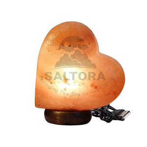 100% lampe de sel naturel en nouveau Stock lampe de sel en forme de coeur meilleur prix lampe de sel en forme de coeur pour le sel - Product Image 3