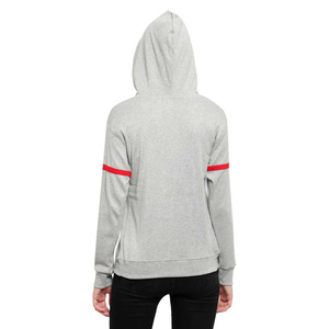 Sudadera con capucha para mujer de fabricación pakistaní sin cuerda con jersey de tamaño personalizado sudaderas de Color gris para mujer - Product Image 2