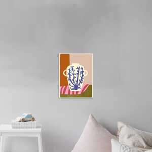 Impression d'art sur papier représentant un vase avec un motif de nature morte - Product Image 2