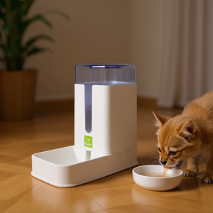 Bol de nourriture pour animaux de compagnie en acier inoxydable rond en gros avec distributeur d'eau automatique, bol pour chien et chat fabriqué par le fabricant - Product Image 3