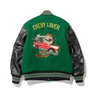 Alta calidad personalizado Varsity Mens chaquetas béisbol Letterman chaqueta para hombres negro cuero manga bombardero estilo universitario al por mayor - Product Image 6