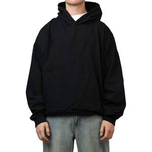 Sweat à capuche surdimensionné à la mode pour hommes sweat-shirt en molleton de coton à coupe ample avec broderie automne mode rue - Product Image 2