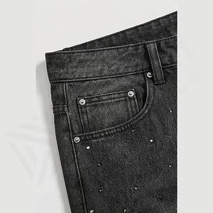 Pantalons amples en jean léger pour hommes, vente en gros, vêtements de sport décontractés pour adultes, motif droit, couleur personnalisée, haute qualité - Product Image 5