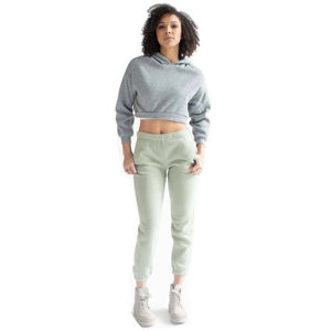 Haut court personnalisé pour femmes, pulls à capuche, fabricant OEM de manches croisées à blocs de couleurs pour automne, hiver, logo avant - Product Image 1