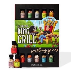 Smokehouse by Thoughtfully, Set de Especias Gourmet para Asar, con Envoltura King of the Grill, Incluye 20 Condimentos para Barbacoa - Product Image 1