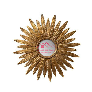 Miroir mural rond minimaliste doré pour la maison, la chambre à coucher et les cadeaux d'affaires pour les hôtels et les décorations de bureau - Product Image 2
