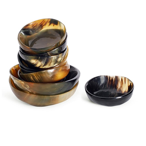 Cuenco de cuerno hecho a mano de estilo antiguo, regalos personalizados personalizables para decoración del hogar, técnica pulida, artículo de coleccionista Vintage - Product Image 1