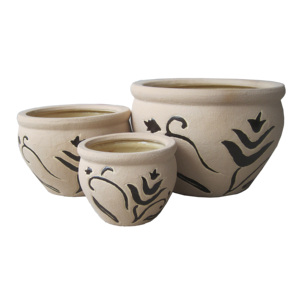 Macetas y Jardineras de Cerámica para Interiores, Diseño Redondo Esmaltado en Colores Variados, para Decoración del Hogar y Jardín - Product Image 6