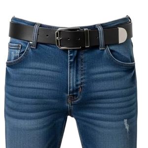 Cinturón de PU Estilo Hip Hop con Cadena y Diamantes de Imitación, Diseño Ajustable y Duradero, Hebilla de Aleación, 4.5CM de Ancho, para Hombres y Mujeres, Uso Diario, Moda - Product Image 2