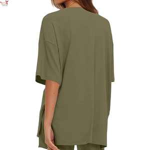 Camiseta de Manga Corta al por Mayor para Mujer, Camiseta de Algodón y Poliéster para Mujer, Camiseta para Adultos - Product Image 4