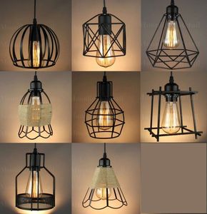 Lustre suspendu en corde de chanvre industriel rétro, lampe Led en fer Vintage, lampe suspendue pour Restaurant, prix d'usine - Product Image 3