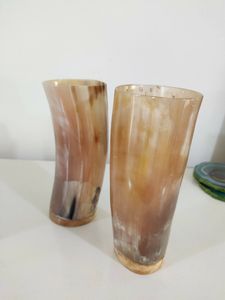 Top-Trending Viking Horn Mug Verre gravé personnalisé Verres chauds polis par HF Crafts Best Seller Cup Viking Horn Design - Product Image 2