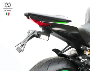 Support de plaque d'immatriculation compatible avec Kawasaki Z1100 Z1100 2026 BASE en acier inoxydable fabriqué en Italie - Product Image 2