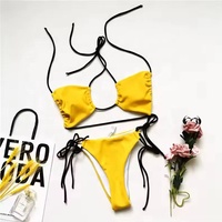 107 nouveauté asiatique dernières filles Sexy ouvert deux pièces Bikini femme 2024 plage maillot de bain