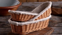 Paniers à pain en rotin naturel du Vietnam en gros, écologiques, personnalisables, lavables au lave-vaisselle, adaptés aux aliments, réutilisables, imperméables