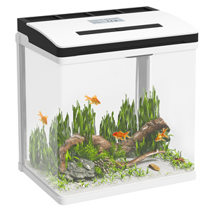 Aquarium LED PawHut 13L avec trous de ventilation, verre HD et ABS, 29L x 20D x 30.5H cm - Product Image 1