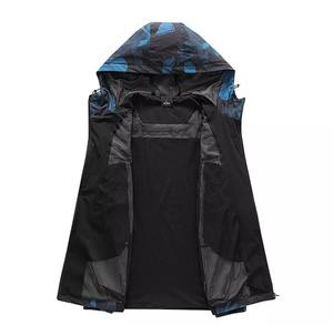 Veste à capuche coupe-vent de haute qualité avec fermeture éclair pour homme, manteau grande taille - Product Image 5