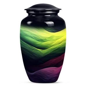 Elegant Aluminium Marble Finish Metal Cremation <b>Urn</b> - Adult <b>Urn</b> <b>for</b> Human <b>Ashes</b> - Product Image 6