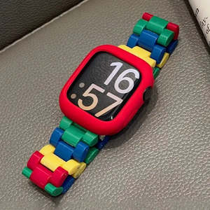 Bracelets de montre intelligente compatibles avec Apple Watch, design Lego - Product Image 5