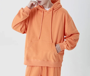 Sweats à capuche pour hommes personnalisés de haute qualité Logo Baggy Heavyweight 380GSM Blank French Terry Pull à capuche pour unisexe - Product Image 4