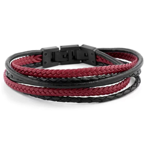 Pulsera de cuero plateado y marrón para hombre de alta calidad, accesorios de moda impresos al por mayor a muy precio - Product Image 3