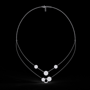 Haute Qualité HPHT CVD Lab Diamant Bijoux Rond Brillant Cut Lab Grown Diamond avec halo Collier En Or - Product Image 1