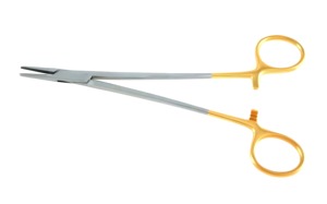 Soporte de aguja Debakey Manual de alta calidad, cirugía oral maxilofacial, instrumento quirúrgico de precisión de acero inoxidable, aguja segura - Product Image 3