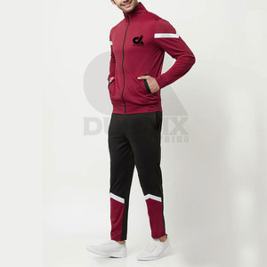 Ropa informal Traje para correr Nuevo diseño Conjunto de traje para correr Algodón Poliéster Hecho Traje para correr de color de contraste de la mejor calidad - Product Image 4