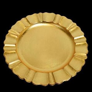 Placa de cargador de metal de acero duradero de peso pesado para restaurante, banquete, boda, fiesta, catering, mesa de cena, uso - Product Image 3