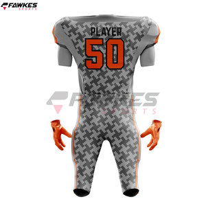 El equipo deportivo usa un uniforme de fútbol americano de diseño personalizado de alta calidad, uniforme de fútbol americano hecho en poliéster - Product Image 3