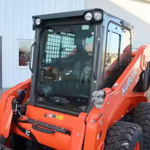 KUBOTA-Chargeuse compacte SSV75 d'occasion pour usage domestique, mini chenille 4x4 avec charge nominale de 4 tonnes et fixation du godet Changlin - Product Image 1