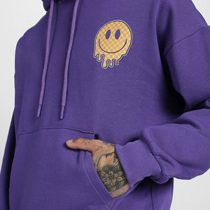 Sweat à capuche personnalisé imprimé Anime, coupe oversize, manches longues, pull-over, sweat à capuche Anime de haute qualité avec appliqué, effet délavé, imprimé brodé - Product Image 6