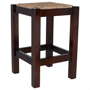 Panca Rustica in Legno WELL HOME con Finitura Noce 32.5x32.5x48.5 cm per Uso Esterno - Product Image 6