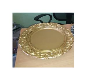 Top vente Unique Bjarne cuivre rond assiette de service alimentaire à la main en vrac ustensiles de cuisine décoratifs assiette de service alimentaire - Product Image 5