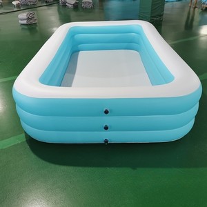 Hot bán hình chữ nhật <span class=keywords><strong>Inflatable</strong></span> trên mặt đất Hồ bơi gia đình thân thiện với hồ bơi lớn - Product Image 4