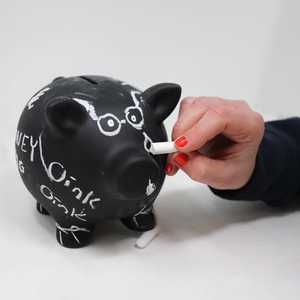 กระปุกออมสินกระดานดำสำหรับเขียนเงินและของเล่นเกี่ยวกับการธนาคาร - Product Image 4