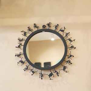 Miroir mosaïque argent, miroir mosaïque rond - Product Image 2