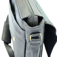 Sac Messager Homme en Cuir Véritable Noir, Style Vintage, Luxe, Tendance Été, Nouveau Design 2026, Grande Capacité pour le Bureau